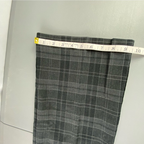 Tommy Hilfiger Plaid Y2K Bootcut Gray & Black Pants Women's size 8 - Picture 12 of 13